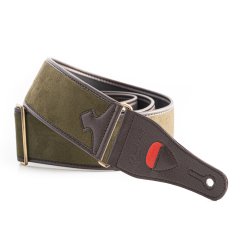 RightOn! Divine Army Green Guitar Strap